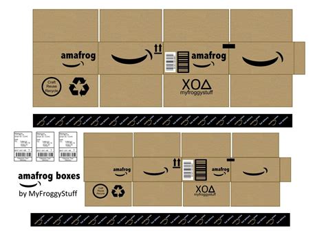 Miniature Amazon Box Template